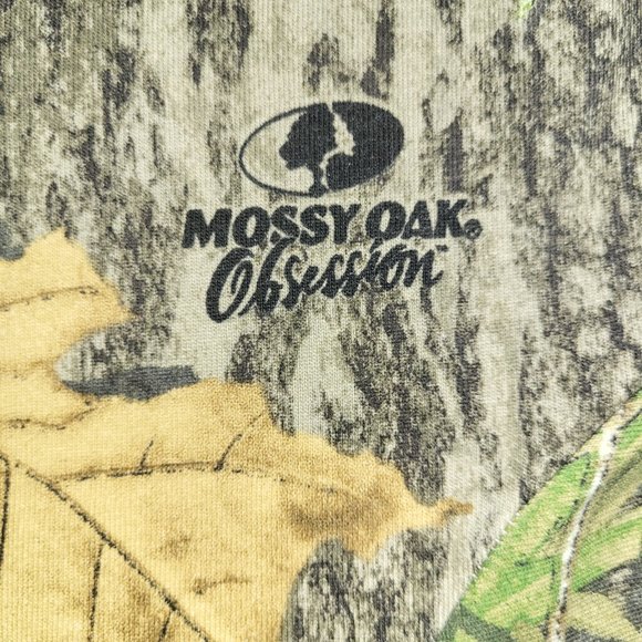 Mossy Oak Obsession Ladies T-shirt Camo Cap Sleeve Misses Size Large (12/14) - Picture 2 of 4